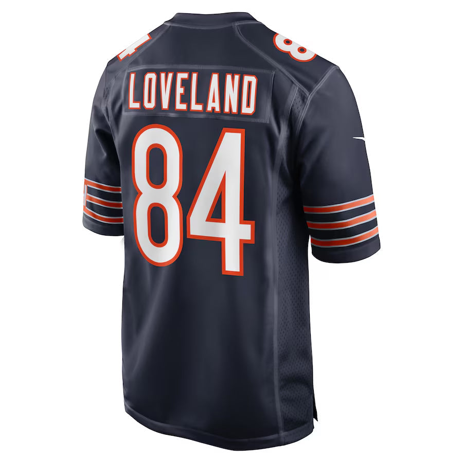 Qdoa C.Bears #84 Colston Loveland Player Navy Home Game Stitched Jerseys