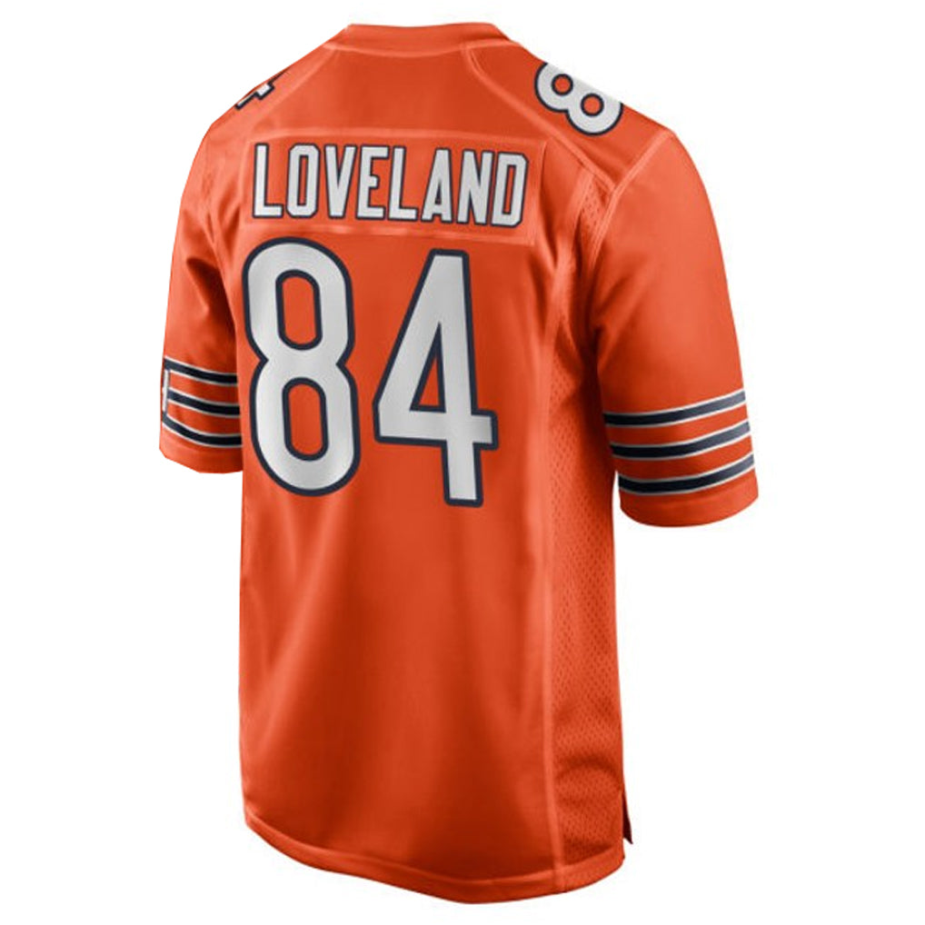 Qdoa C.Bears #84 Colston Loveland Player Orange Home Game Stitched Jerseys