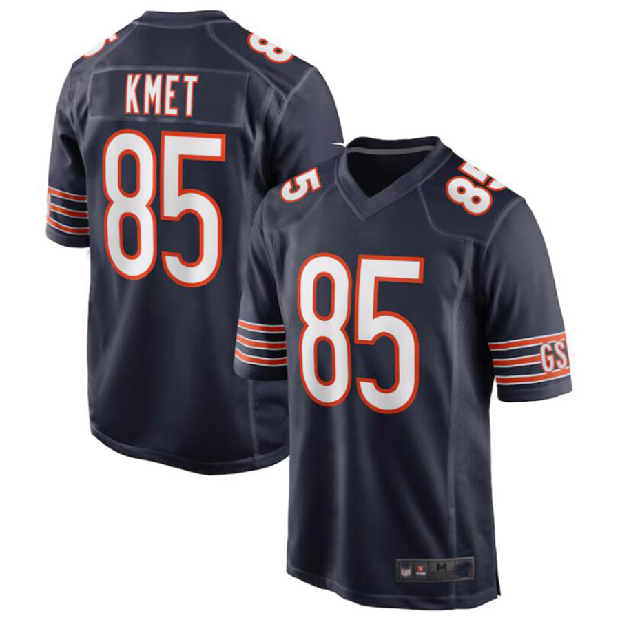 Qdoa C.Bears #85 Cole Kmet Navy Player Game Jersey American Stitched Jerseys