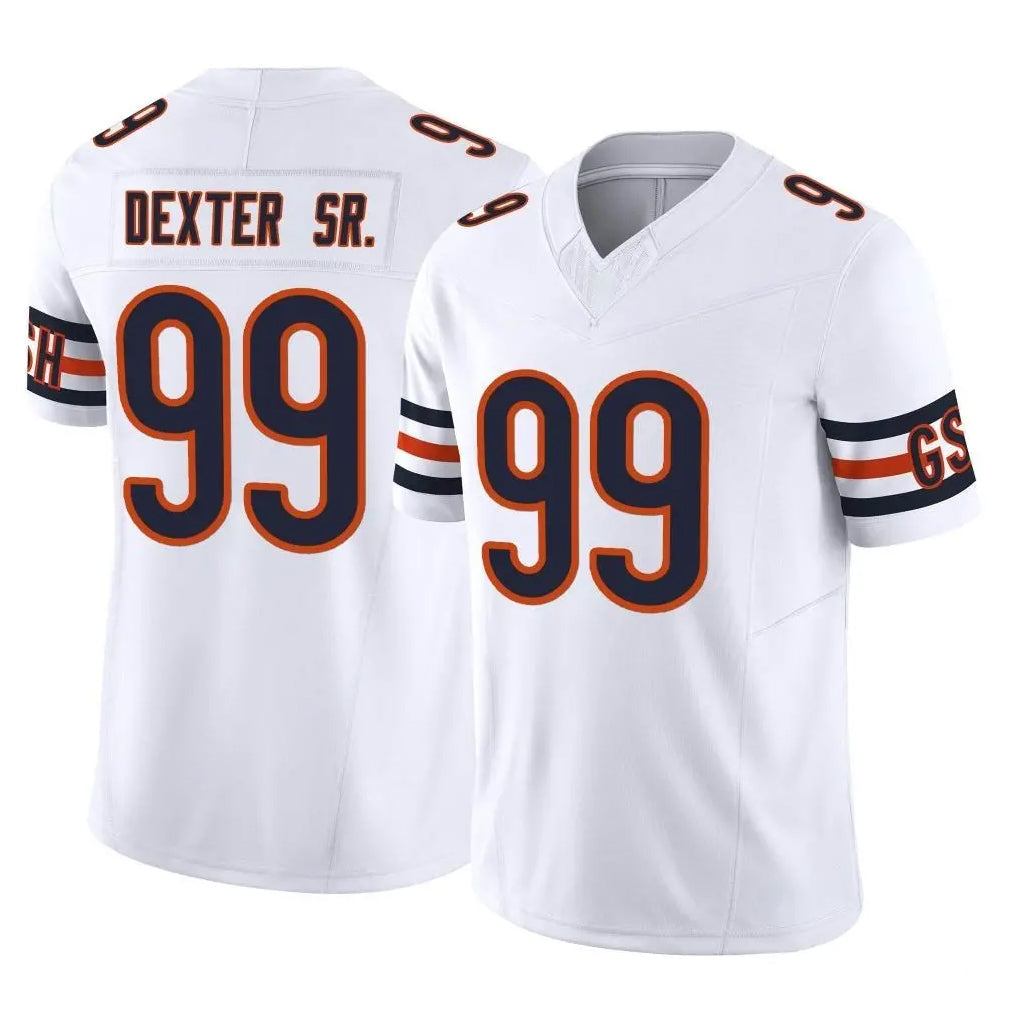 Qdoa C.Bears #99 Gervon Dexter Sr. Player White Vapor F.U.S.E. Limited Home Game Stitched Jerseys