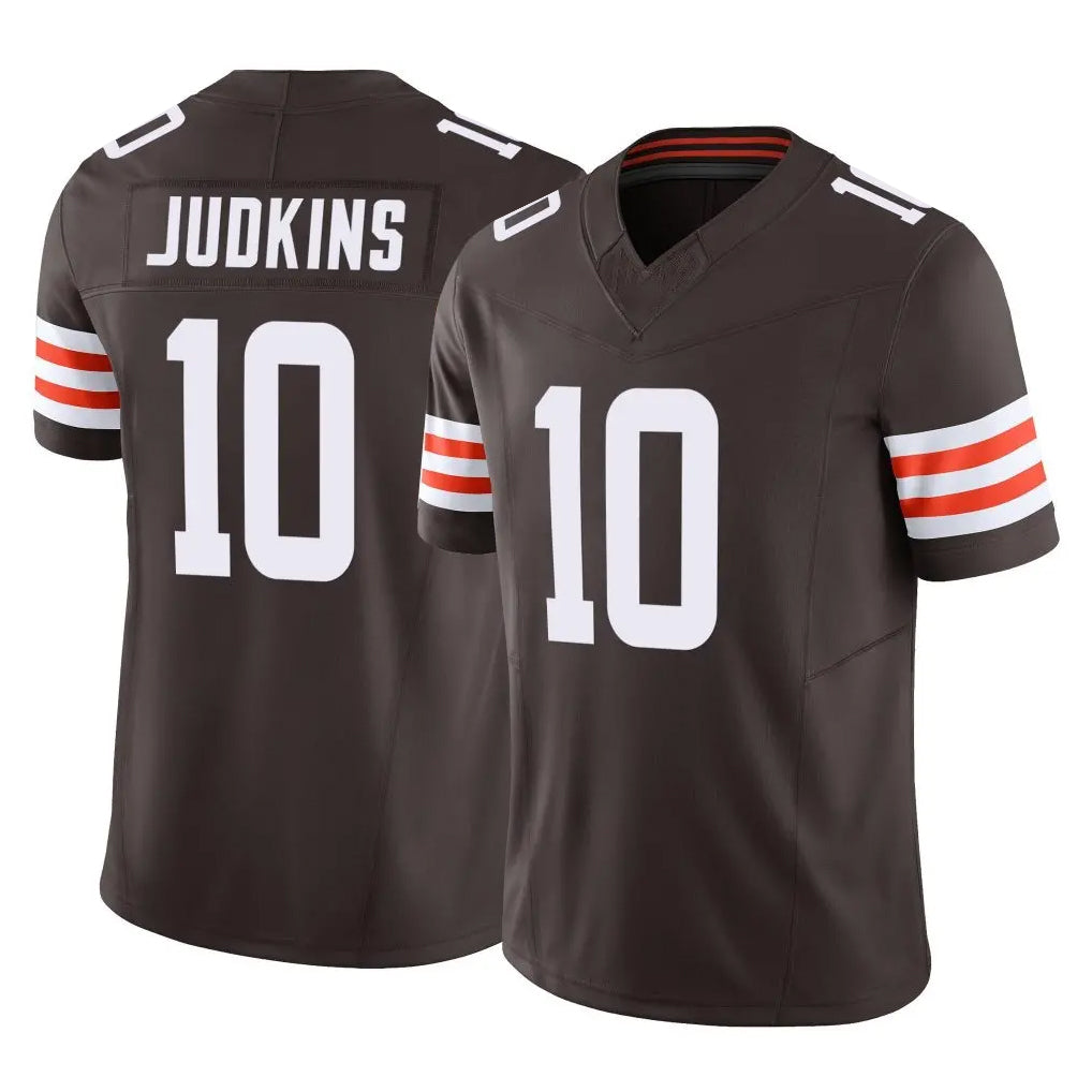 Qdoa C.Browns #10 Quinshon Judkins Player Brown Vapor F.U.S.E. Limited Home Game Stitched Jerseys
