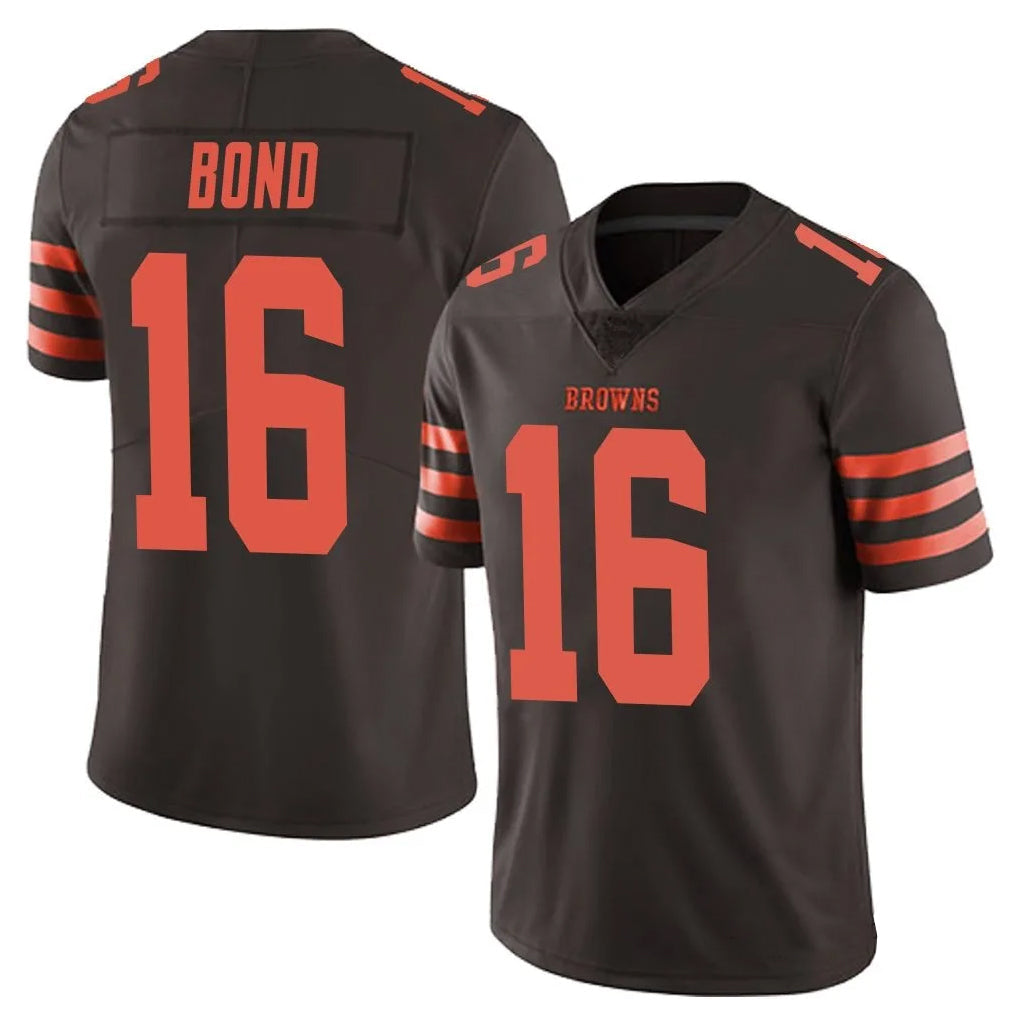 Qdoa C.Browns #16 Isaiah Bond Player Brown Vapor Limited Stitched Jerseys