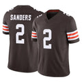 Qdoa C.Browns #2 Shedeur Sanders Player Brown Vapor F.U.S.E. Limited Home Game Stitched Jerseys