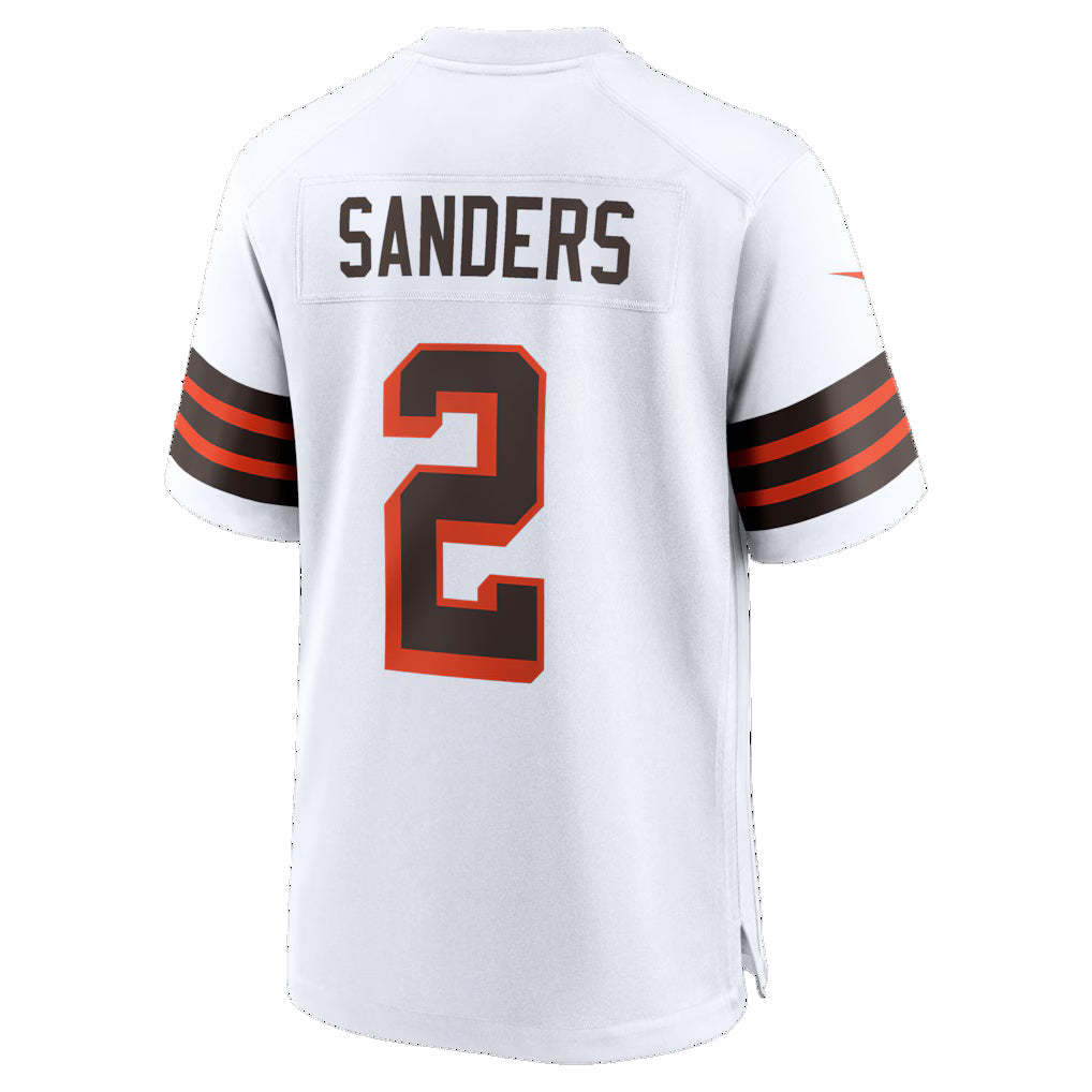Qdoa C.Browns #2 Shedeur Sanders White Alternate Game Stitched Jerseys
