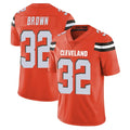 Qdoa C.Browns #32 Jim Brown Player Orange Alternate Vapor Untouchable Limited Home Game Stitched Jerseys