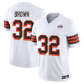 Qdoa C.Browns #32 Jim Brown Player White Limited Vapor F.U.S.E. Alternate Game Stitched Jerseys