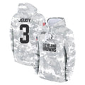 Qdoa C.Browns #3 Jerry Jeudy Player Arctic Camo Salute to Service Hoodies Limited Game Stitched Jerseys