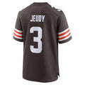 QdoaC.Browns #3 Jerry Jeudy Player Brown Home Game Stitched Jerseys