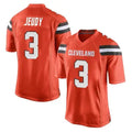QdoaC.Browns #3 Jerry Jeudy Player Orange Game Stitched Jerseys