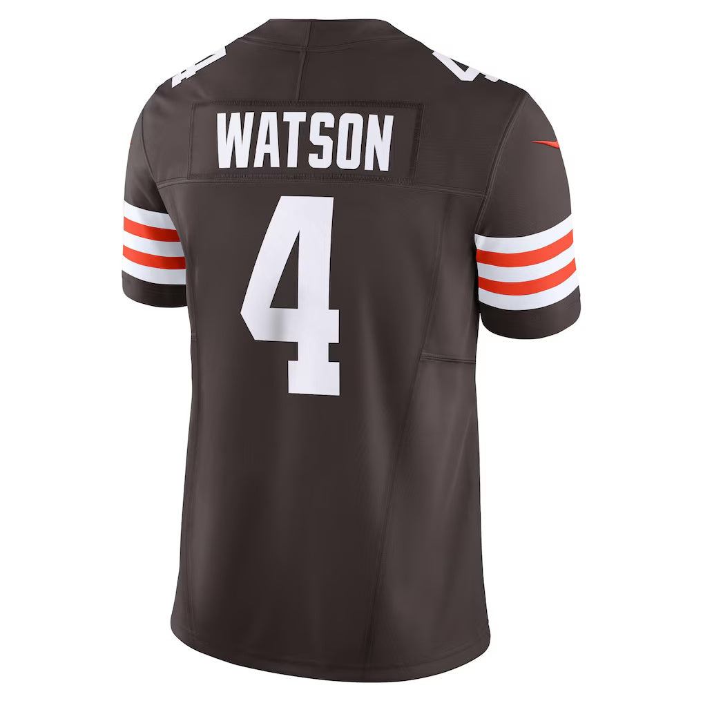 Qdoa C.Browns #4 Deshaun Watson Brown Vapor F.U.S.E. Limited Stitched Jerseys