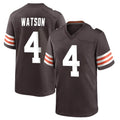 Qdoa C.Browns #4 Deshaun Watson Player Brown Home Game Stitched Jerseys