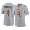 Qdoa C.Browns #4 Deshaun Watson Player Gray Atmosphere Fashion Game Stitched Jerseys