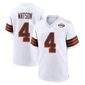 Qdoa C.Browns #4 Deshaun Watson Player White Alternate Home Game Stitched Jerseys