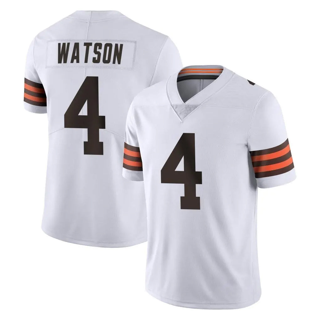 Qdoa C.Browns #4 Deshaun Watson Player White Vapor Untouchable Limited Home Game Stitched Jerseys