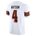 Qdoa C.Browns #4 Deshaun Watson White 2021 Alternate Vapor Limited Stitched Jerseys