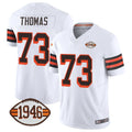 Qdoa C.Browns #73 Joe Thomas Player White Limited Vapor F.U.S.E. Alternate Game Stitched Jerseys