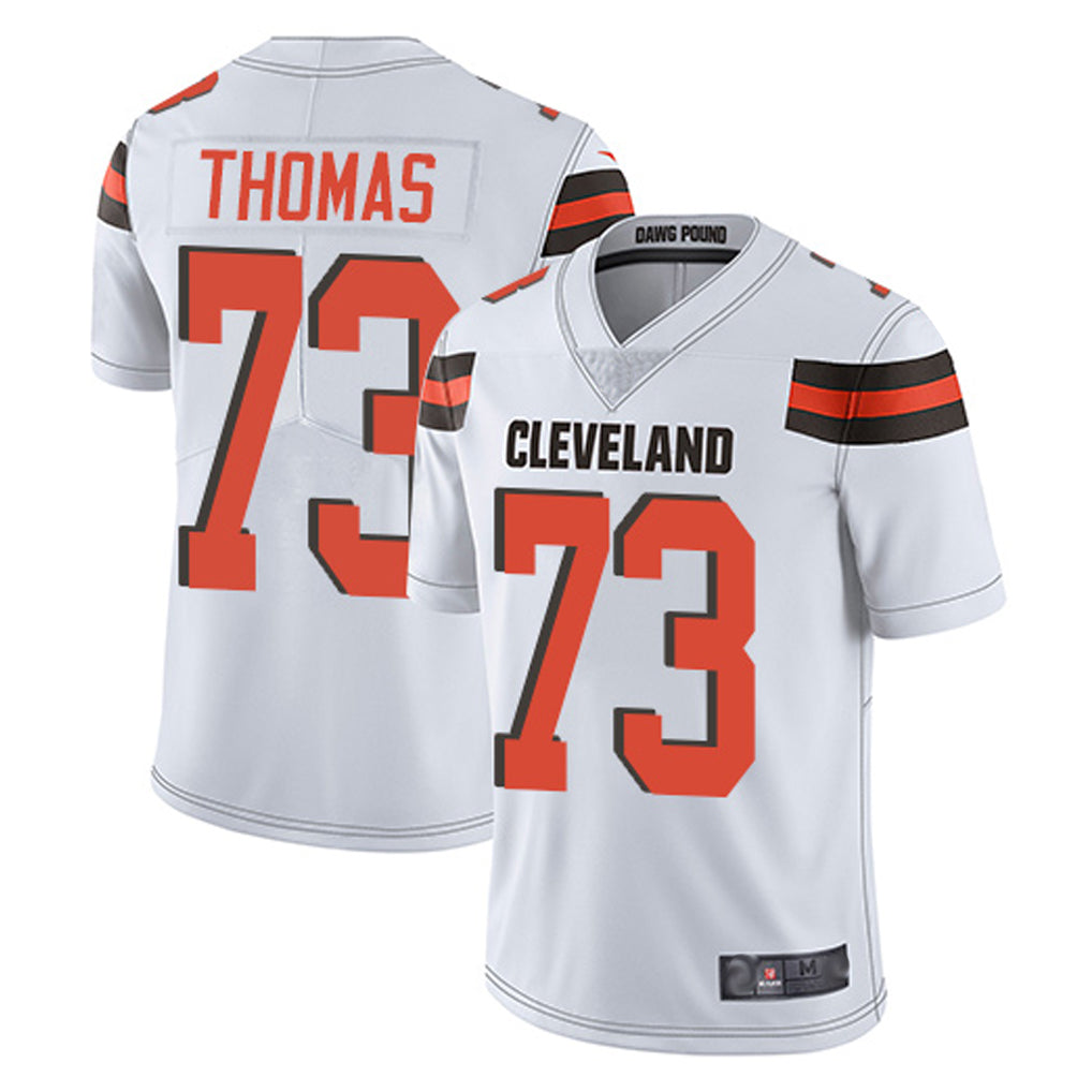Qdoa C.Browns #73 Joe Thomas Player White Vapor Limited Home Game Stitched Jerseys