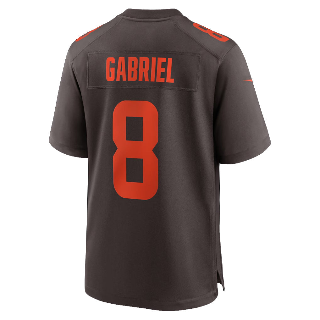 Qdoa C.Browns #8 Dillon Gabriel Player Brown Game Stitched Jerseys