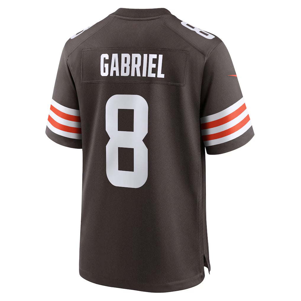 Qdoa C.Browns #8 Dillon Gabriel Player Brown Home Game Stitched Jerseys