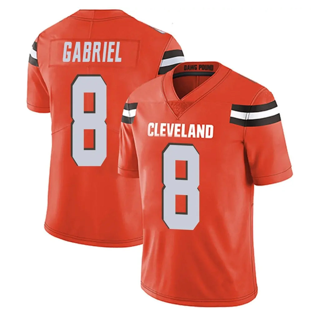 Qdoa C.Browns #8 Dillon Gabriel Player Orange Alternate Vapor Untouchable Limited Home Game Stitched Jerseys