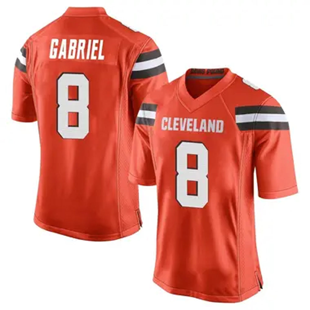 Qdoa C.Browns #8 Dillon Gabriel Player Orange Game Stitched Jerseys