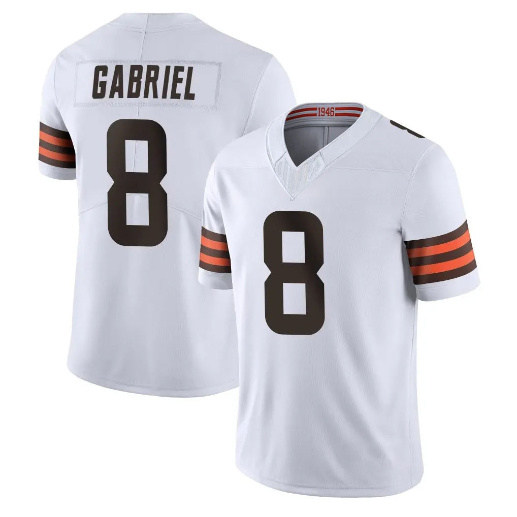 Qdoa C.Browns #8 Dillon Gabriel Player White Vapor F.U.S.E. Limited Home Game Stitched Jerseys