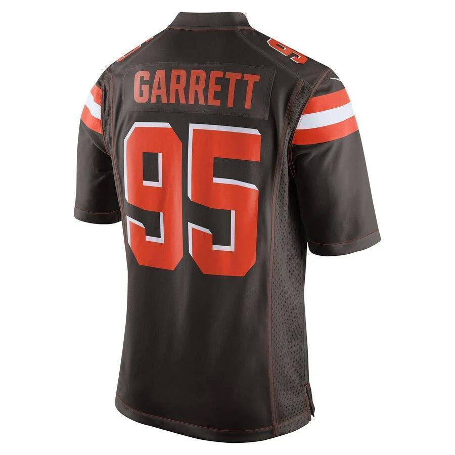 Qdoa C.Browns #95 Myles Garrett Player Brown Game Stitched Jerseys