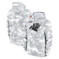 Qdoa C.Panthers Arctic Camo Salute to Service Pullover Hoodies Limited Game Blank Player Stitched Jerseys