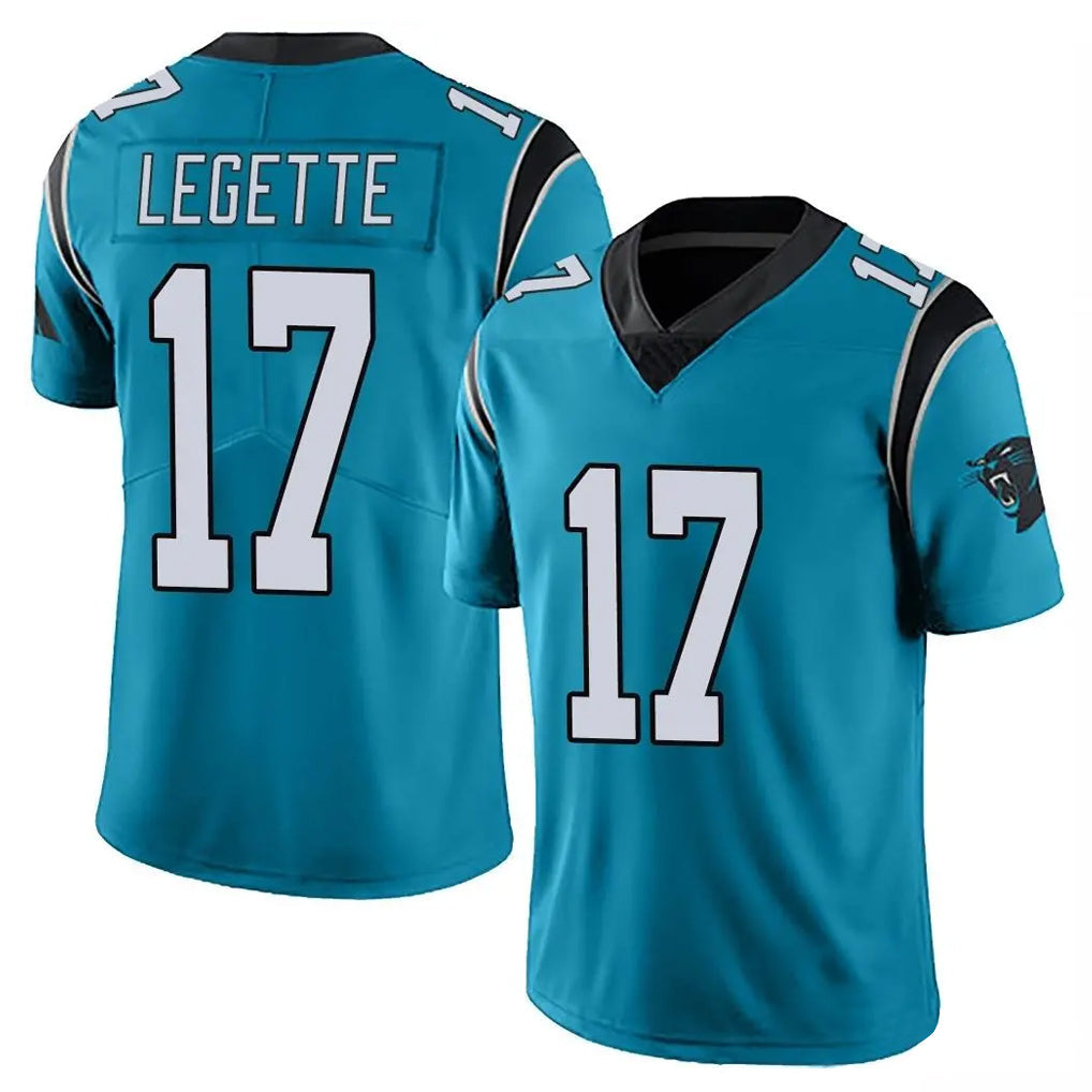Qdoa C.Panthers #17 Xavier Legette Player Blue Vapor Untouchable Limited Game Stitched Jerseys