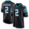 Qdoa C.Panthers #2 Mike Jackson Player Black Game Stitched Jerseys
