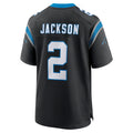 Qdoa C.Panthers #2 Mike Jackson Player Black Home Game Stitched Jerseys