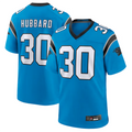 Qdoa C.Panthers #30 Chuba Hubbard Player Blue Game Stitched Jerseys