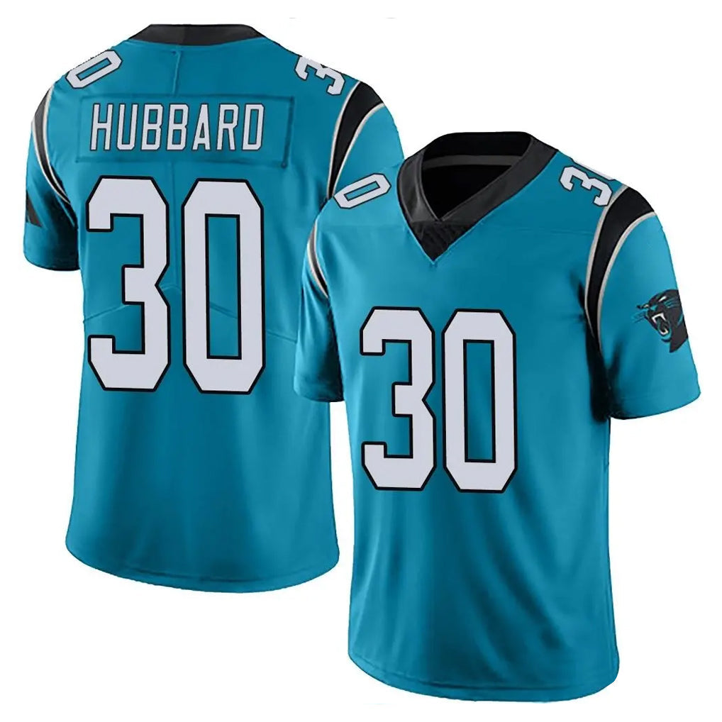 Qdoa C.Panthers #30 Chuba Hubbard Player Blue Vapor Untouchable Limited Game Stitched Jerseys