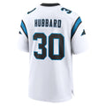 Qdoa C.Panthers #30 Chuba Hubbard Player White Home Game Stitched Jerseys