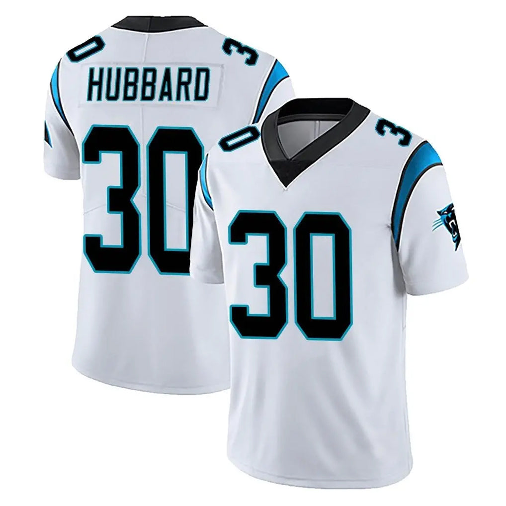 Qdoa C.Panthers #30 Chuba Hubbard Player White Vapor Untouchable Limited Game Stitched Jerseys