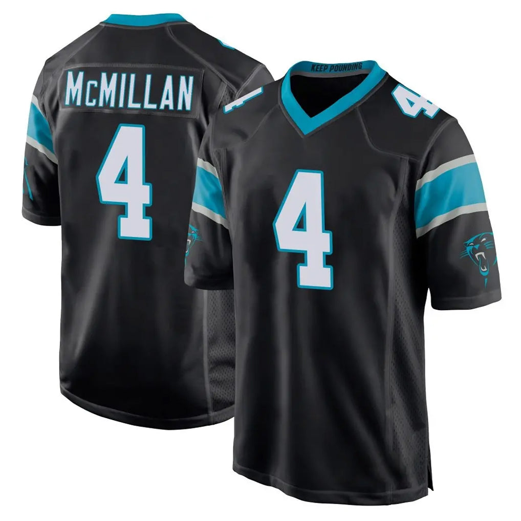 Qdoa C.Panthers #4 Tetairoa McMillan Player Black Game Stitched Jerseys