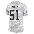 Qdoa C.Panthers #51 Sam Mills Player Arctic Camo Salute to Service Limited Game Stitched Jerseys