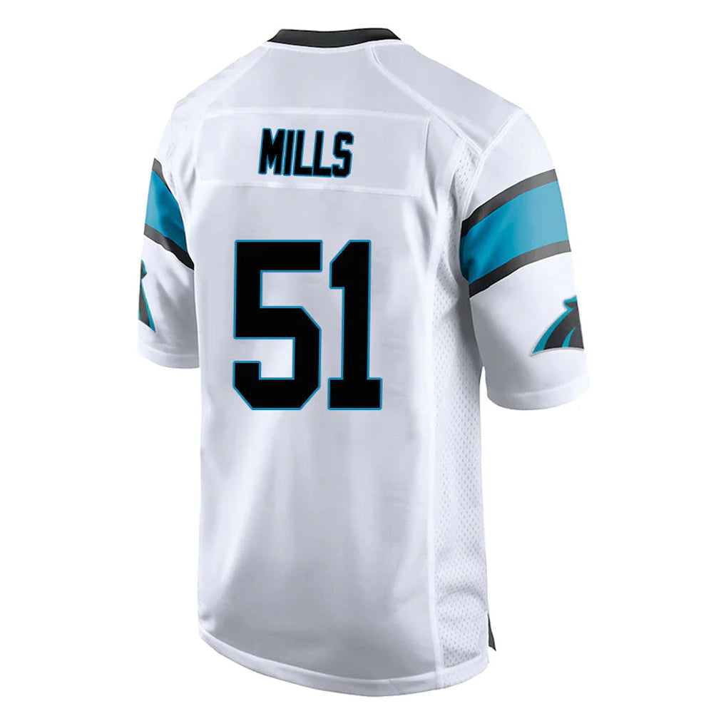 Qdoa C.Panthers #51 Sam Mills Player White Game Stitched Jerseys