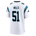 Qdoa C.Panthers #51 Sam Mills Player White Home Game Stitched Jerseys
