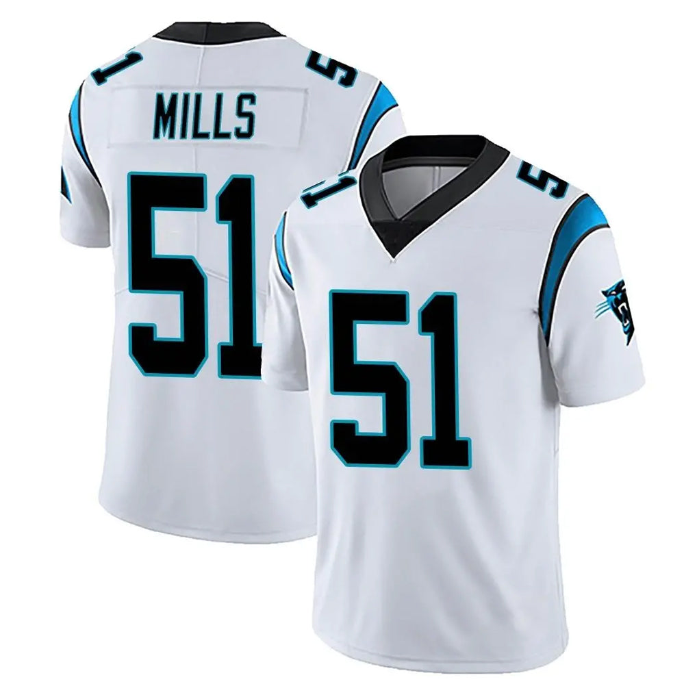 Qdoa C.Panthers #51 Sam Mills Player White Vapor Untouchable Limited Game Stitched Jerseys