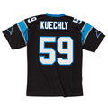 Qdoa C.Panthers #59 Luke Kuechly Mitchell & Ness Black 2013 Legacy Throwback Replica Jersey