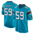 Qdoa C.Panthers #59 Luke Kuechly Player Blue Game Stitched Jerseys