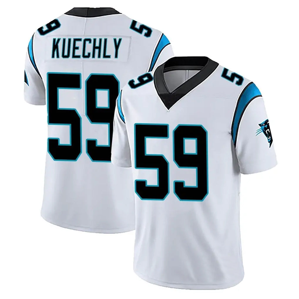 Qdoa C.Panthers #59 Luke Kuechly Player White Vapor Limited Stitched Jerseys