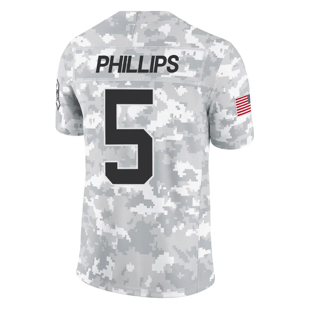 Qdoa C.Panthers #5 Jaelan Phillips Player Arctic Camo Salute to Service Limited Game Stitched Jerseys
