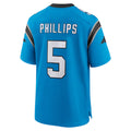 Qdoa C.Panthers #5 Rico Dowdle Player Blue Home Game Stitched Jerseys