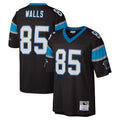 Qdoa C.Panthers #85 Wesley Walls Player Black Mitchell & Ness Legacy Replica Stitched Jerseys