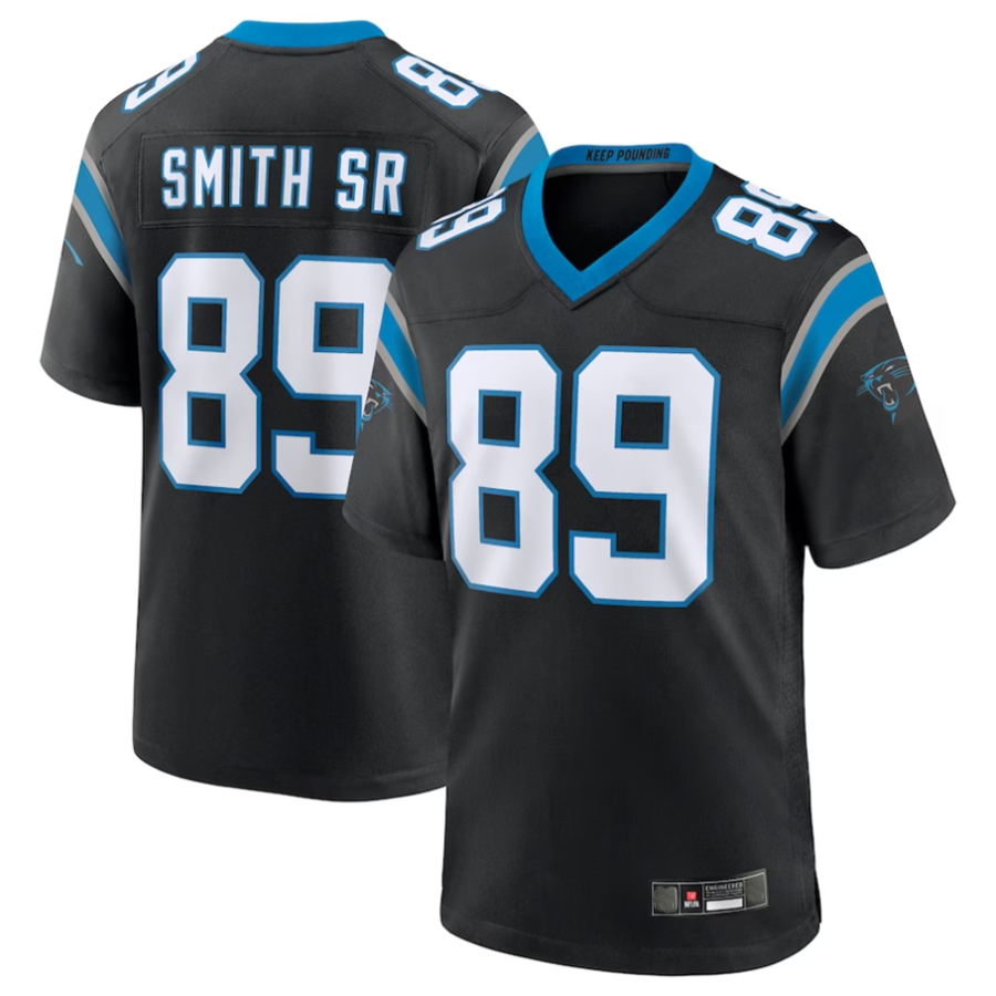 Qdoa C.Panthers #89 Steve Smith Sr. Black Retired Player Game Stitched Jerseys