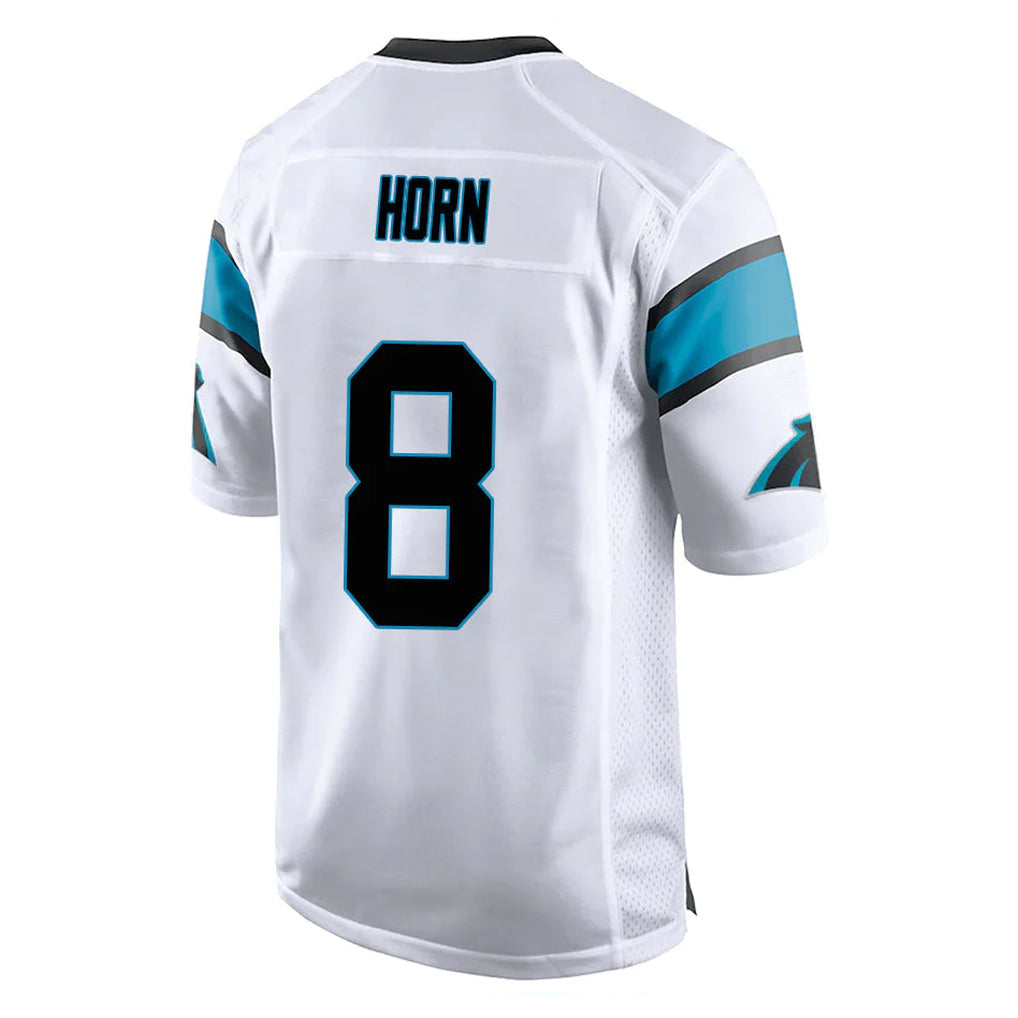 Qdoa C.Panthers #8 Jaycee Horn Player White Game Stitched Jerseys