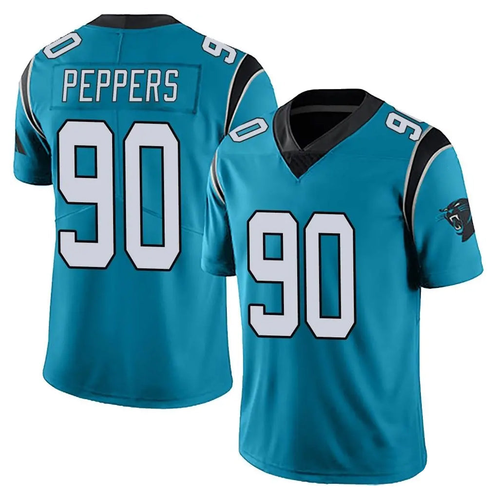 Qdoa C.Panthers #90 Julius Peppers Player Blue Vapor Untouchable Limited Game Stitched Jerseys