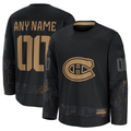Qdoa Custom M.Canadiens Black 2024 Military Appreciation Practice Jerseys